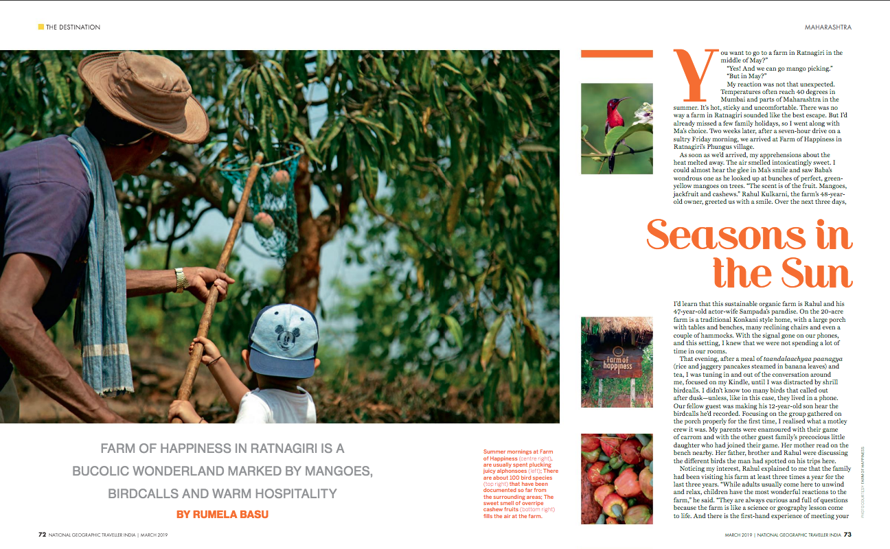 National Geographic Traveller India story pages